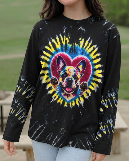 FRENCH BULLDOG HEART SWIRL ALL OVER PRINT  - TLTW1405262