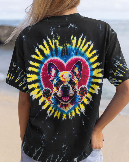 FRENCH BULLDOG HEART SWIRL ALL OVER PRINT  - TLTW1405262