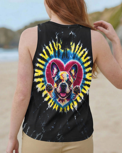 FRENCH BULLDOG HEART SWIRL ALL OVER PRINT  - TLTW1405262
