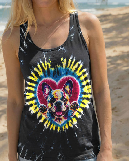FRENCH BULLDOG HEART SWIRL ALL OVER PRINT  - TLTW1405262