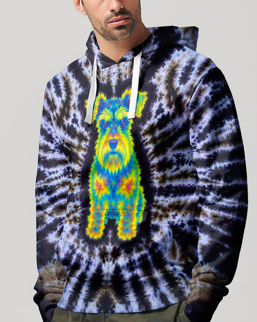 SCHNAUZER DOG  SWIRL ALL OVER PRINT  - TLTW1405264