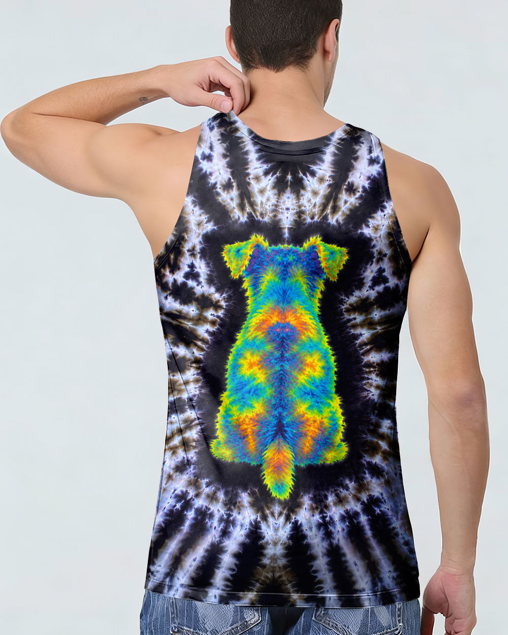 SCHNAUZER DOG  SWIRL ALL OVER PRINT  - TLTW1405264
