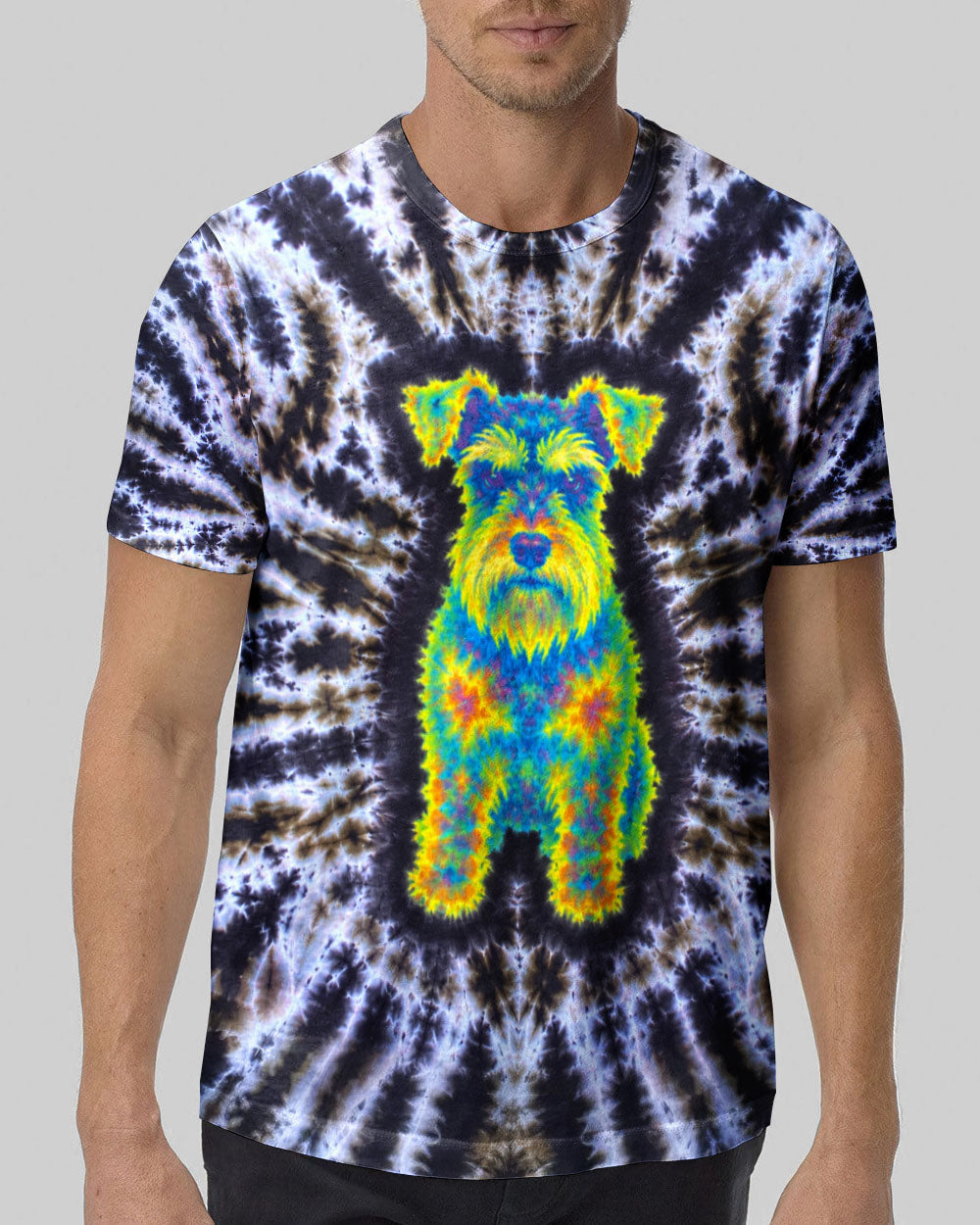SCHNAUZER DOG  SWIRL ALL OVER PRINT  - TLTW1405264