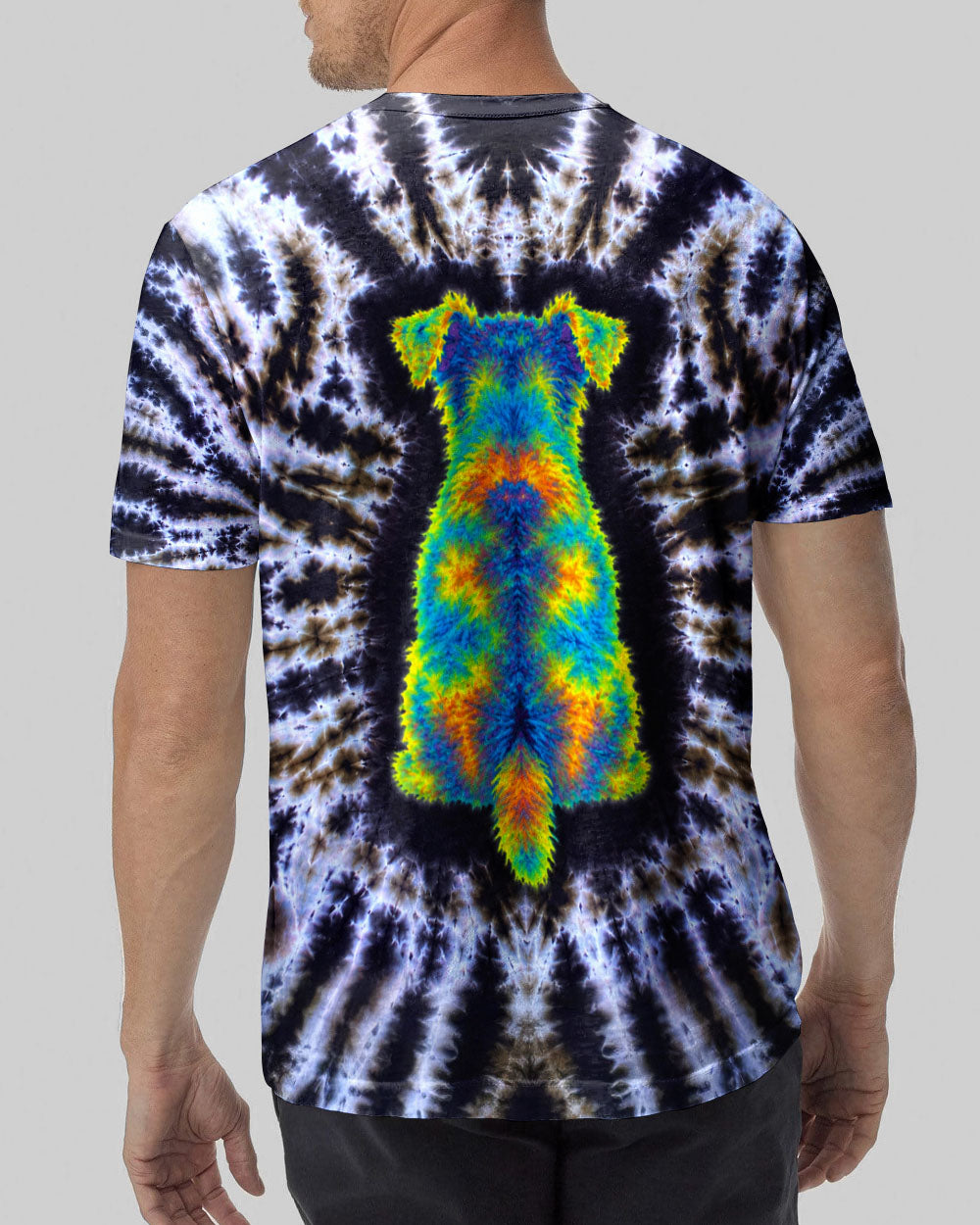 SCHNAUZER DOG  SWIRL ALL OVER PRINT  - TLTW1405264