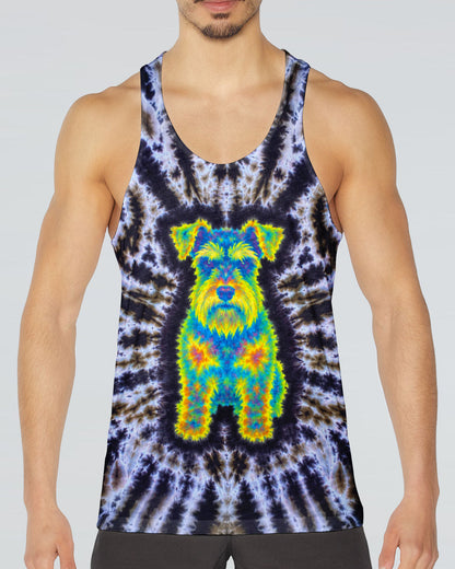 SCHNAUZER DOG  SWIRL ALL OVER PRINT  - TLTW1405264
