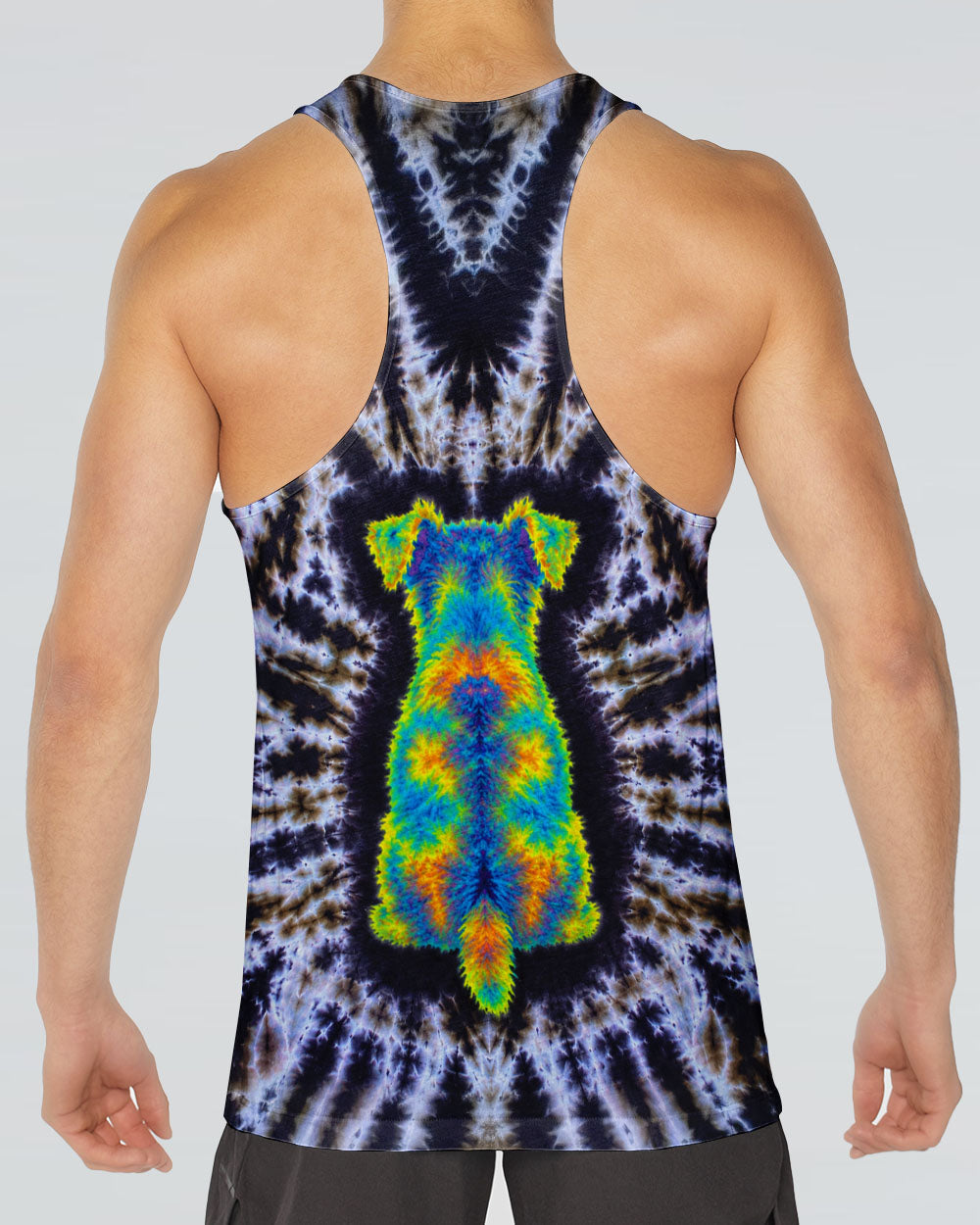 SCHNAUZER DOG  SWIRL ALL OVER PRINT  - TLTW1405264