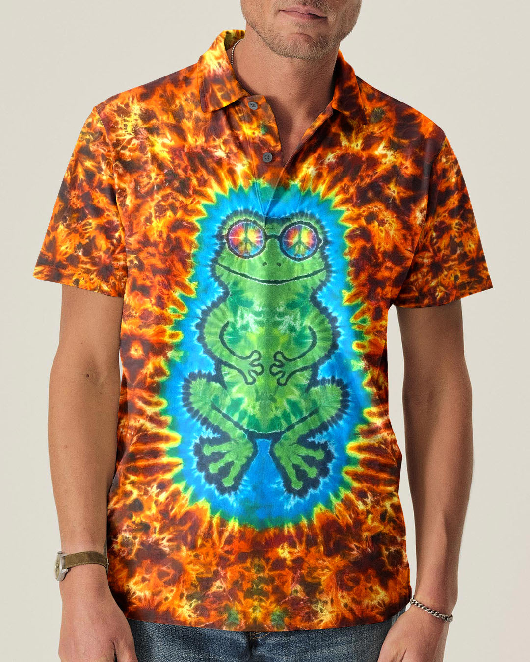 GREEN FROG HIPPIE ALL OVER PRINT - TLTW1505261