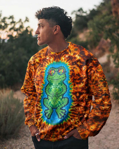 GREEN FROG HIPPIE ALL OVER PRINT - TLTW1505261