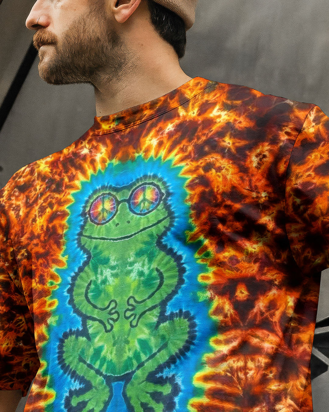 GREEN FROG HIPPIE ALL OVER PRINT - TLTW1505261