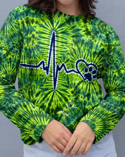 HEARTBEAT PAW PRINT BURST ALL OVER PRINT  - TLTW1506264