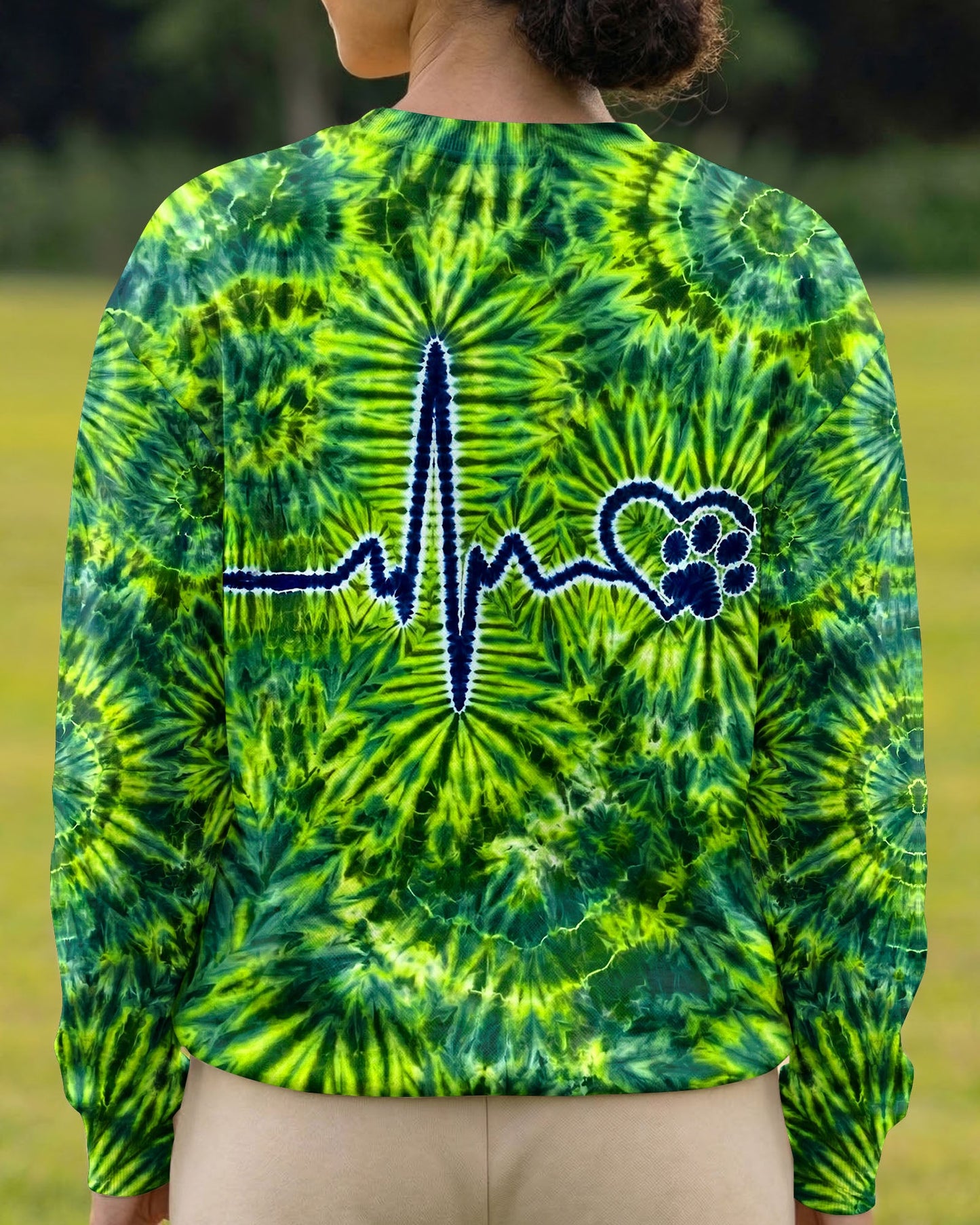 HEARTBEAT PAW PRINT BURST ALL OVER PRINT  - TLTW1506264