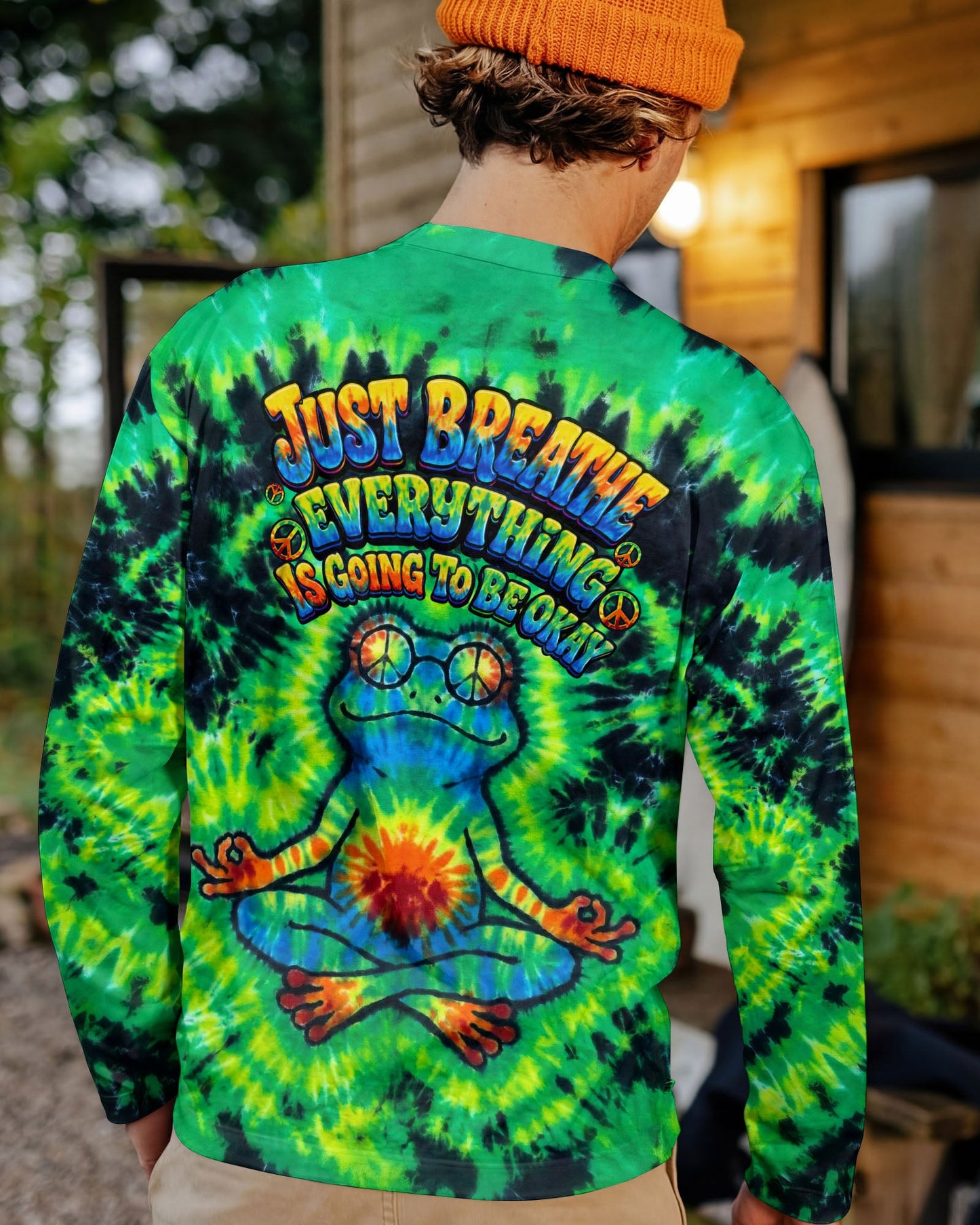 JUST BREATHE FROG ALL OVER PRINT  - TLTW1805264
