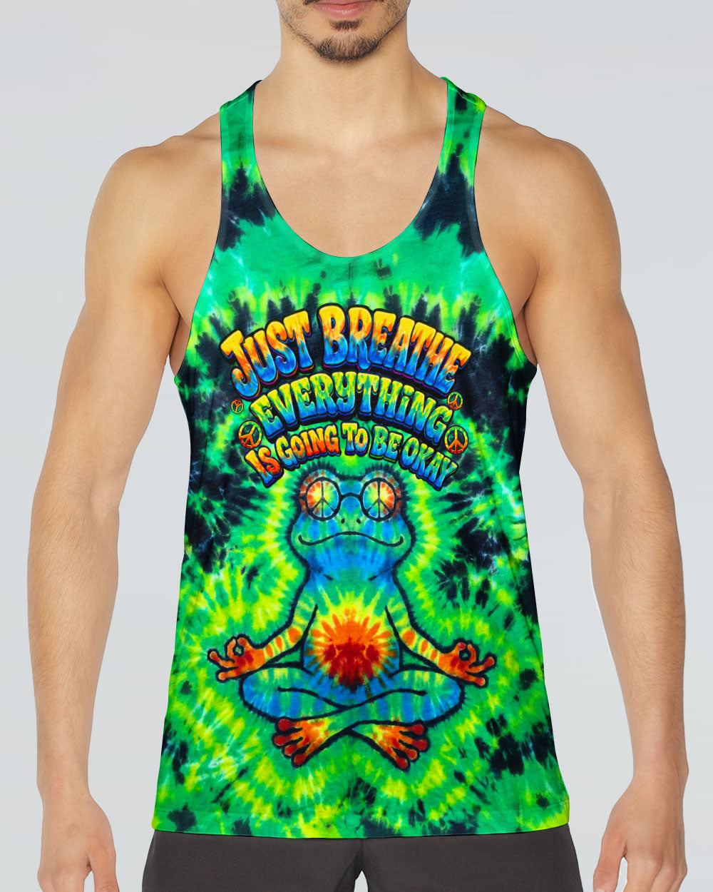 JUST BREATHE FROG ALL OVER PRINT  - TLTW1805264