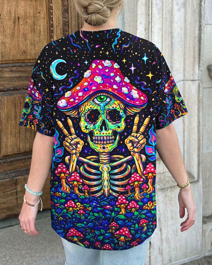 HIPPIE SKULL MUSHROOM PSYCHEDELIC ALL OVER PRINT  - TLTW2004263