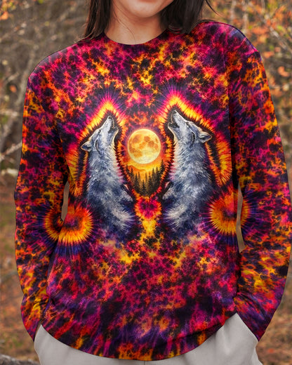 SPIRIT OF A WOLF WATERCOLOR  PATTERN ALL OVER PRINT - TLTW2005262