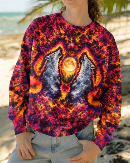 SPIRIT OF A WOLF WATERCOLOR  PATTERN ALL OVER PRINT - TLTW2005262