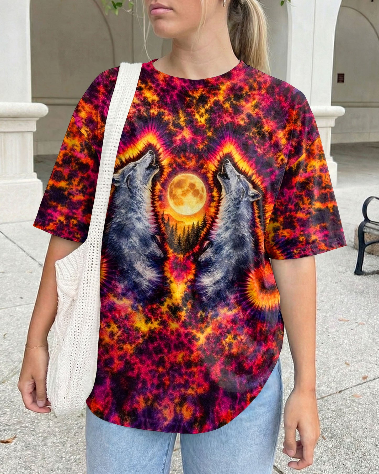 SPIRIT OF A WOLF WATERCOLOR  PATTERN ALL OVER PRINT - TLTW2005262