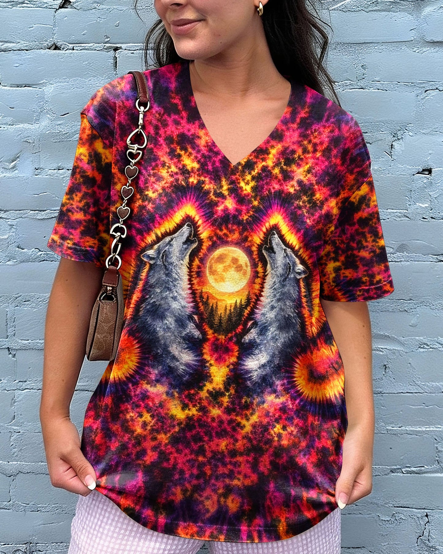 SPIRIT OF A WOLF WATERCOLOR  PATTERN ALL OVER PRINT - TLTW2005262