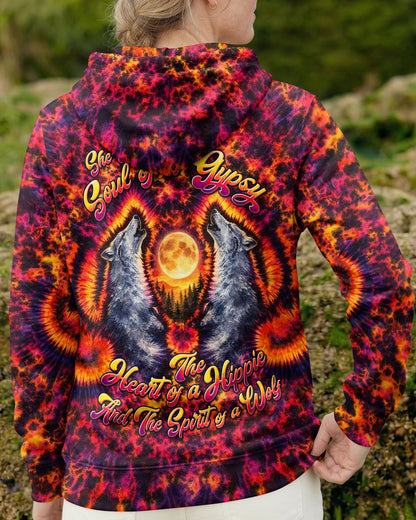 SPIRIT OF A WOLF WATERCOLOR  PATTERN ALL OVER PRINT - TLTW2005262
