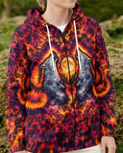 SPIRIT OF A WOLF WATERCOLOR  PATTERN ALL OVER PRINT - TLTW2005262