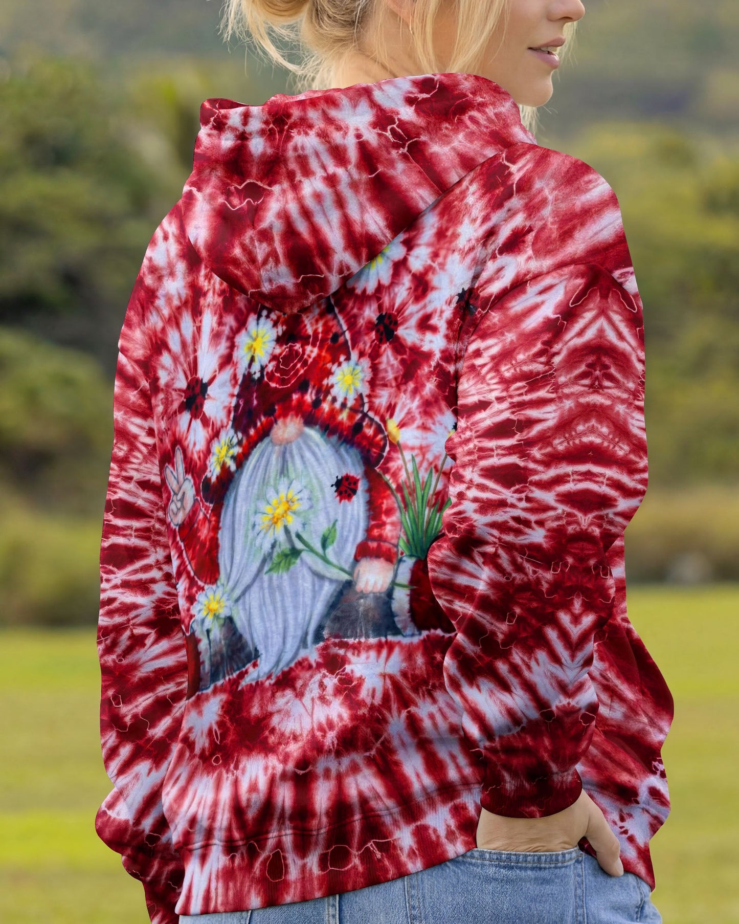 GROOVY GNOME RED BURST ALL OVER PRINT - TLTW2105262
