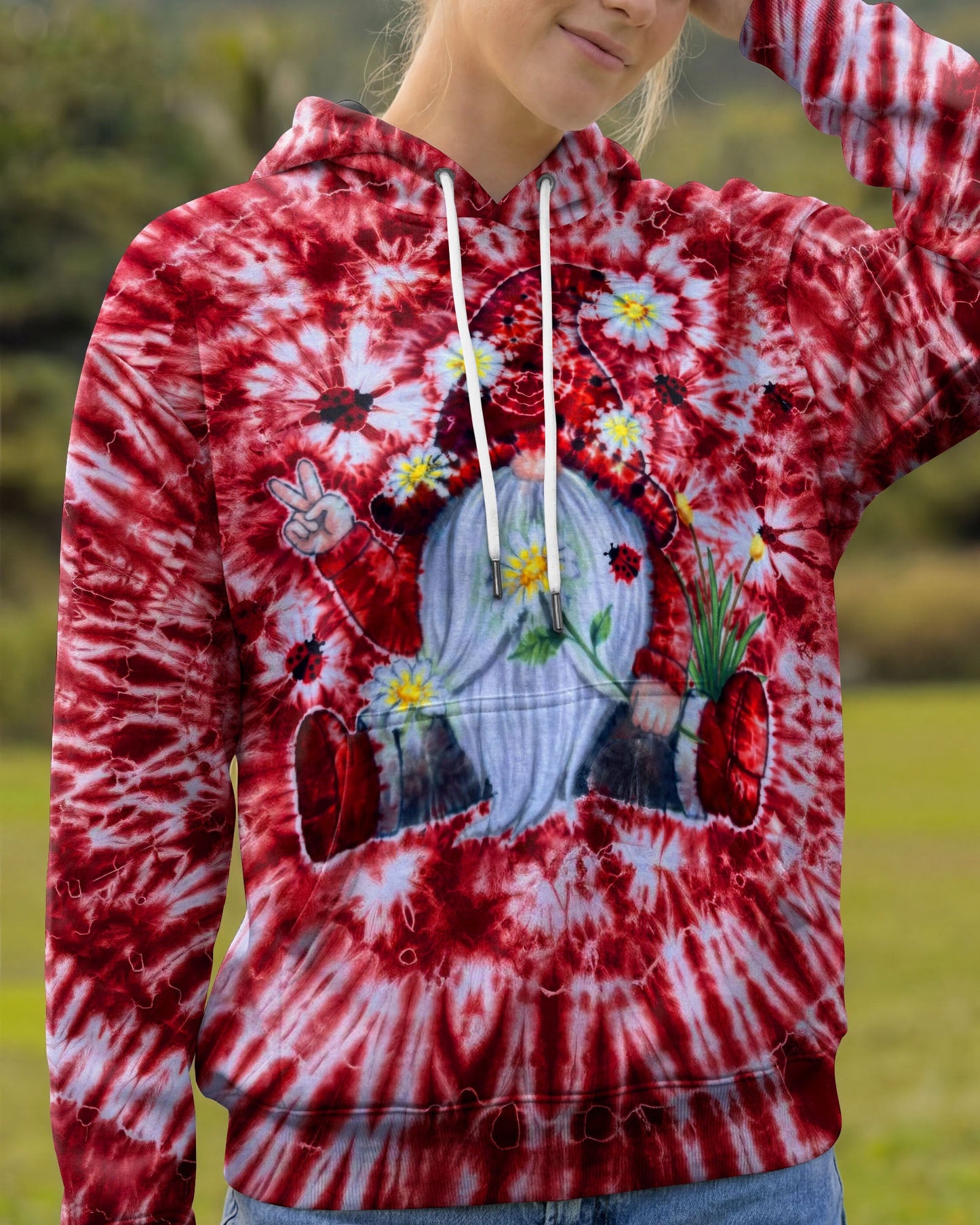 GROOVY GNOME RED BURST ALL OVER PRINT - TLTW2105262