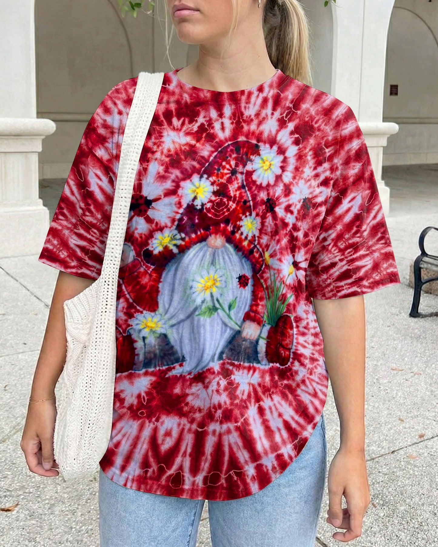 GROOVY GNOME RED BURST ALL OVER PRINT - TLTW2105262