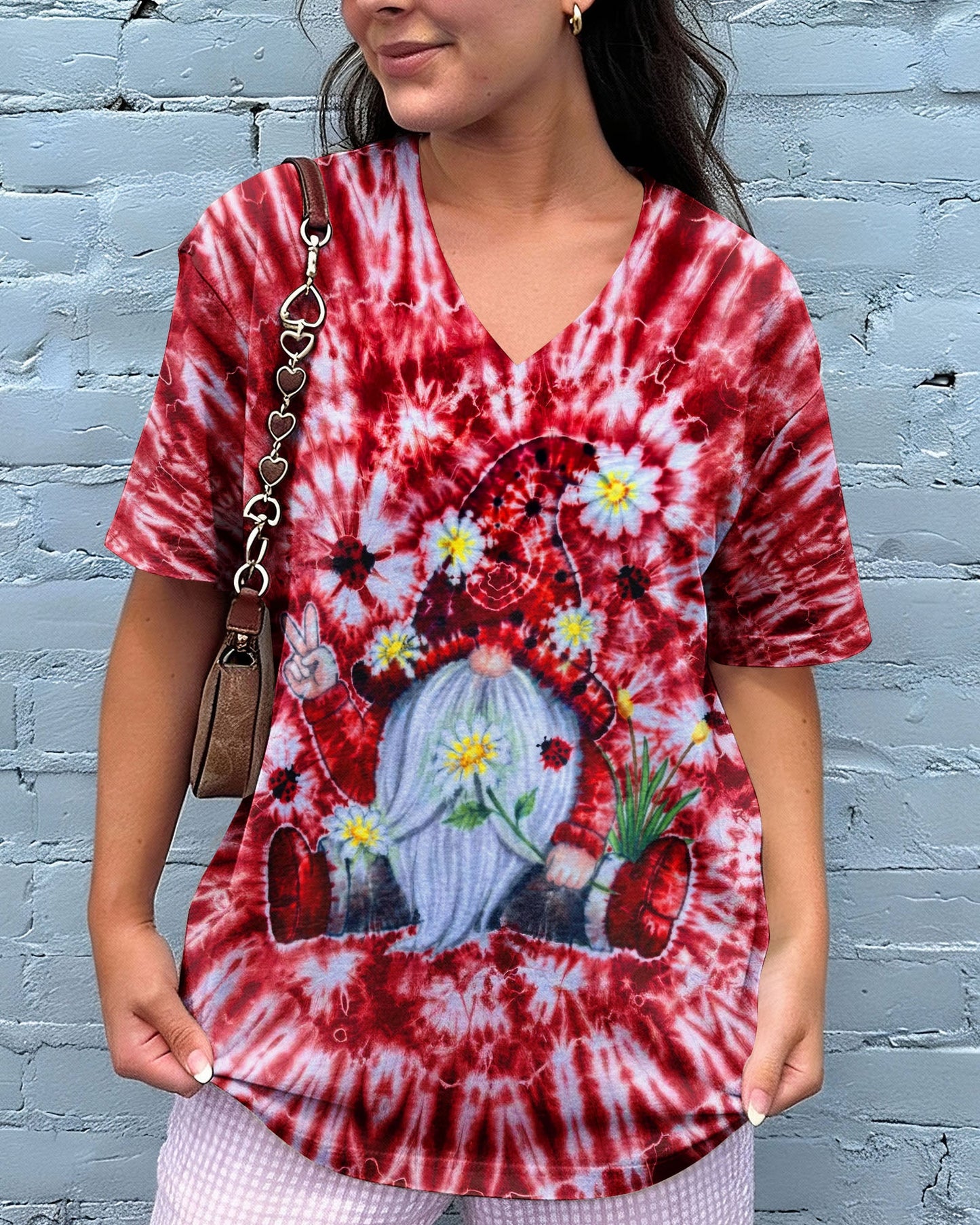 GROOVY GNOME RED BURST ALL OVER PRINT - TLTW2105262