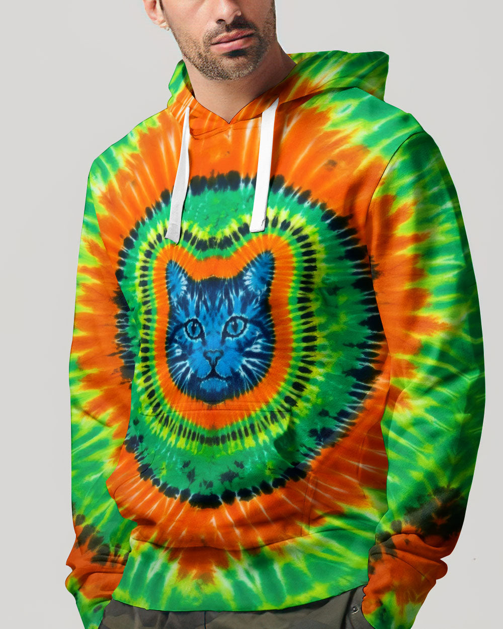 FUNNY CAT SWIRL ALL OVER PRINT - TLTW2205263