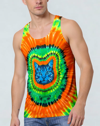 FUNNY CAT SWIRL ALL OVER PRINT - TLTW2205263