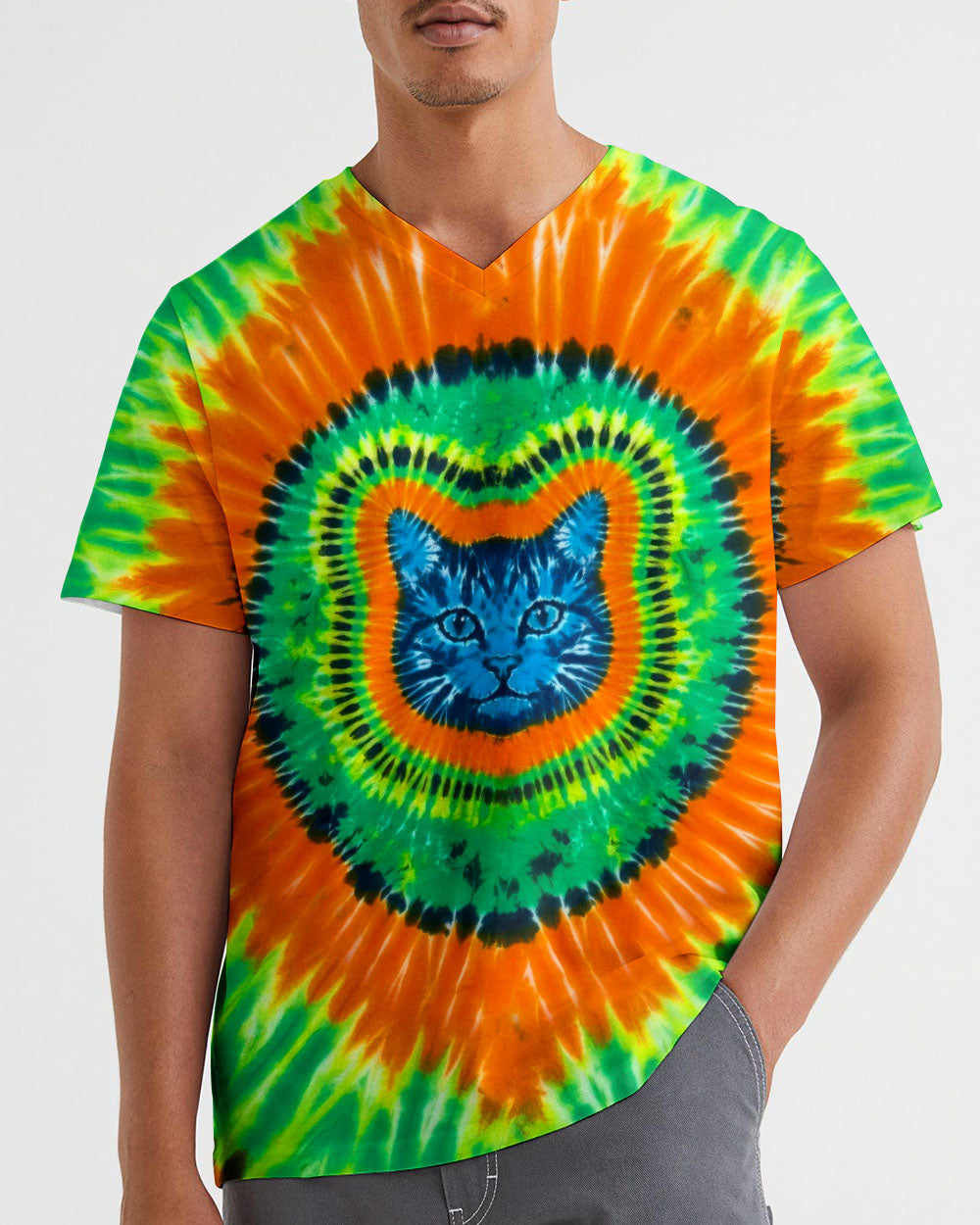 FUNNY CAT SWIRL ALL OVER PRINT - TLTW2205263