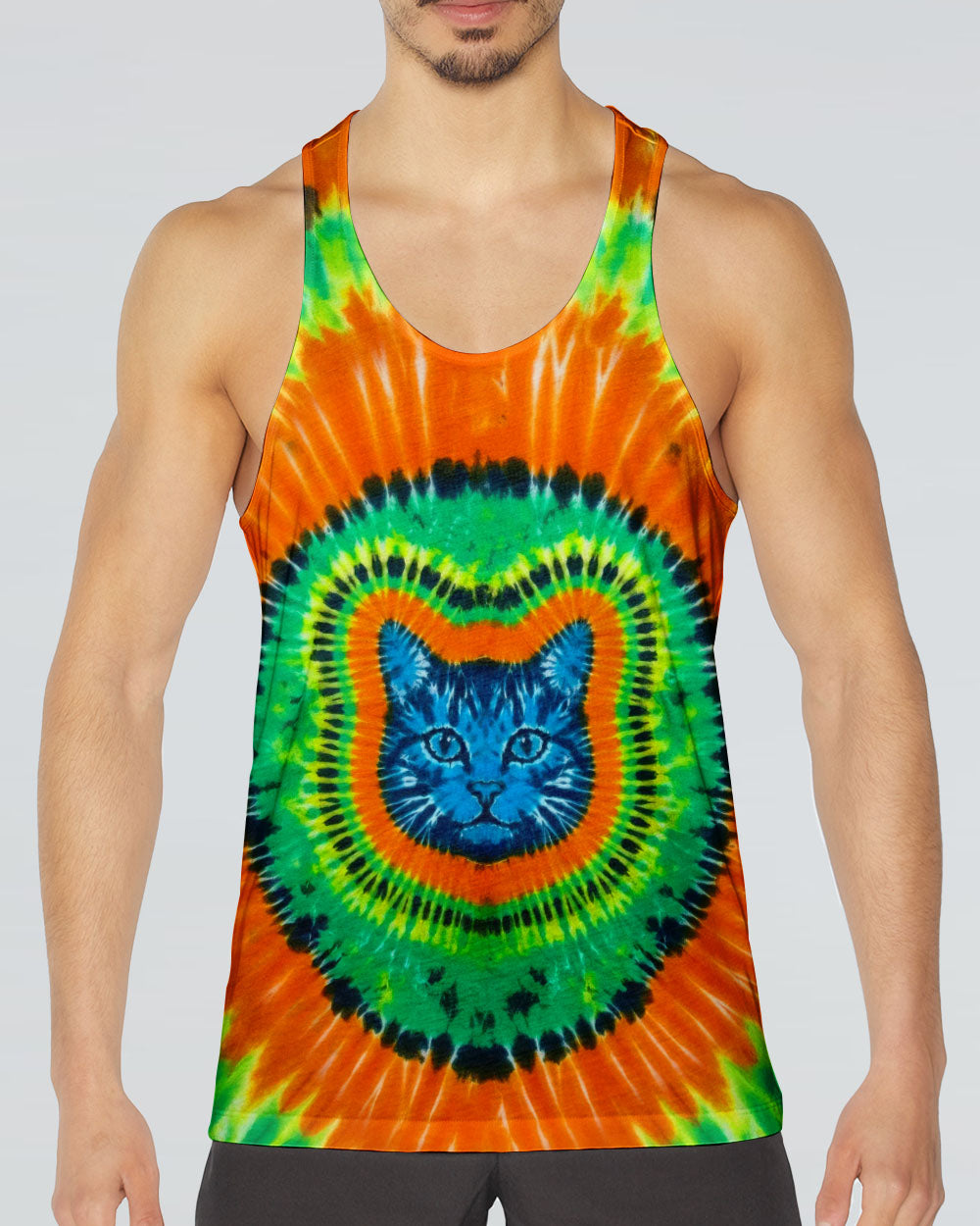 FUNNY CAT SWIRL ALL OVER PRINT - TLTW2205263