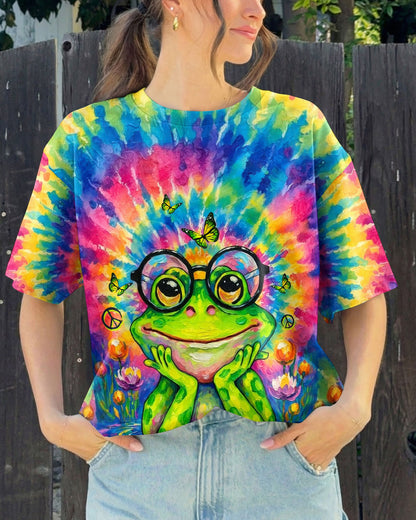 BE YOU THE WORLD WILL ADJUST FROG ALL OVER PRINT - TLTW2304263