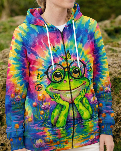 BE YOU THE WORLD WILL ADJUST FROG ALL OVER PRINT - TLTW2304263