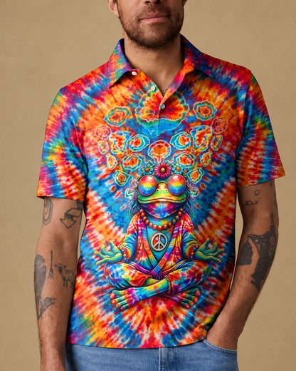JUST BREATHE FROG V PATTERN ALL OVER PRINT - TLTW2306263