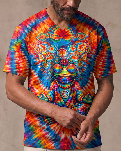 JUST BREATHE FROG V PATTERN ALL OVER PRINT - TLTW2306263