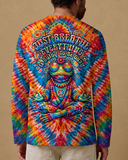 JUST BREATHE FROG V PATTERN ALL OVER PRINT - TLTW2306263