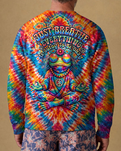 JUST BREATHE FROG V PATTERN ALL OVER PRINT - TLTW2306263