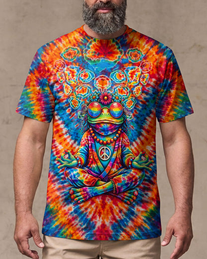 JUST BREATHE FROG V PATTERN ALL OVER PRINT - TLTW2306263