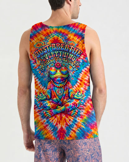 JUST BREATHE FROG V PATTERN ALL OVER PRINT - TLTW2306263