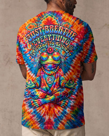 JUST BREATHE FROG V PATTERN ALL OVER PRINT - TLTW2306263
