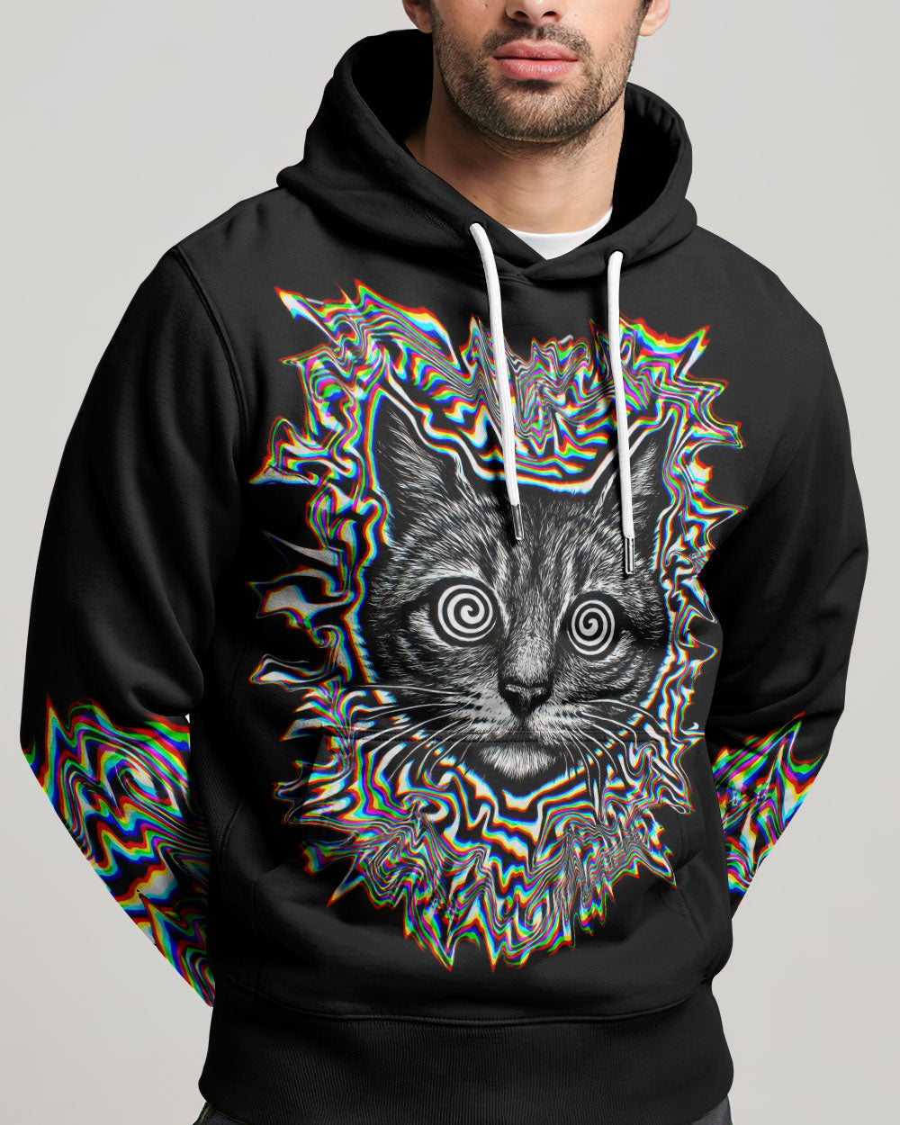 FUNNY CAT GLITCH AURA  ALL OVER PRINT - TLTW2705264