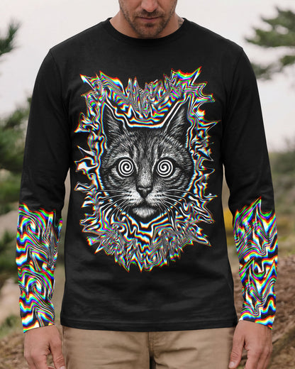 FUNNY CAT GLITCH AURA  ALL OVER PRINT - TLTW2705264