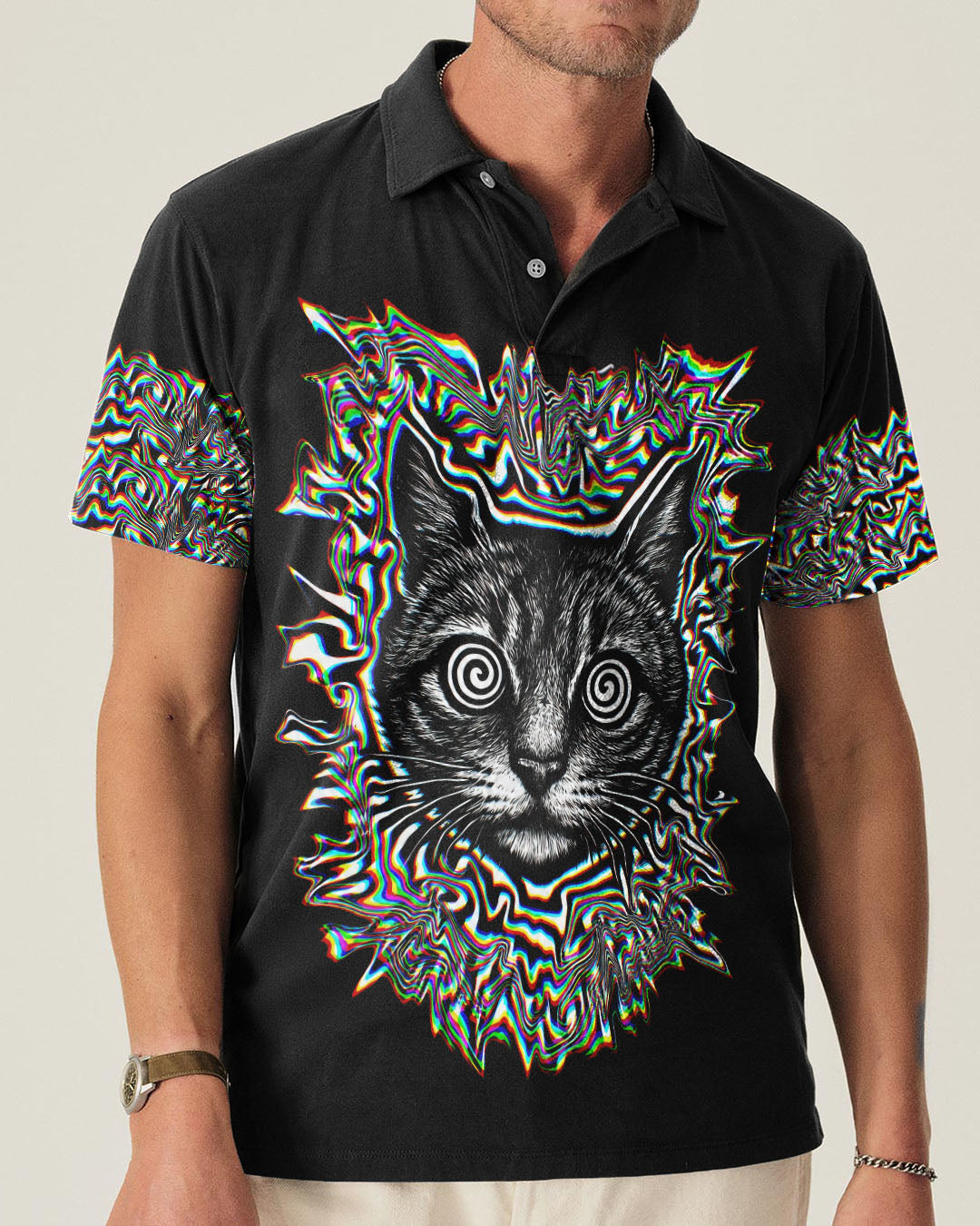 FUNNY CAT GLITCH AURA  ALL OVER PRINT - TLTW2705264