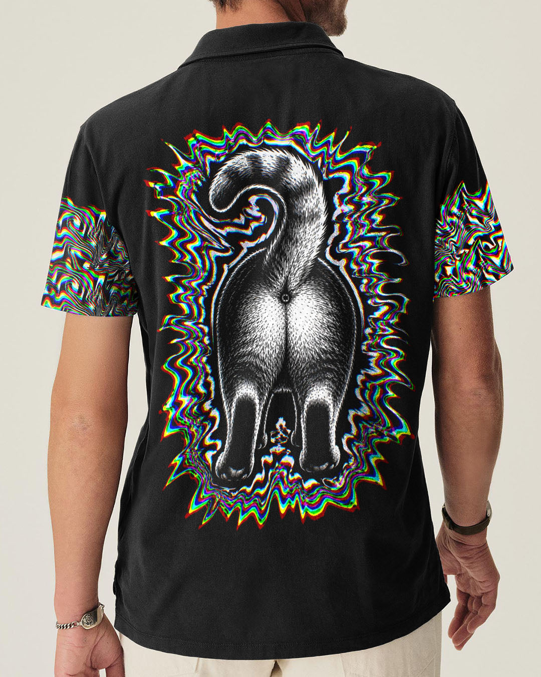 FUNNY CAT GLITCH AURA  ALL OVER PRINT - TLTW2705264