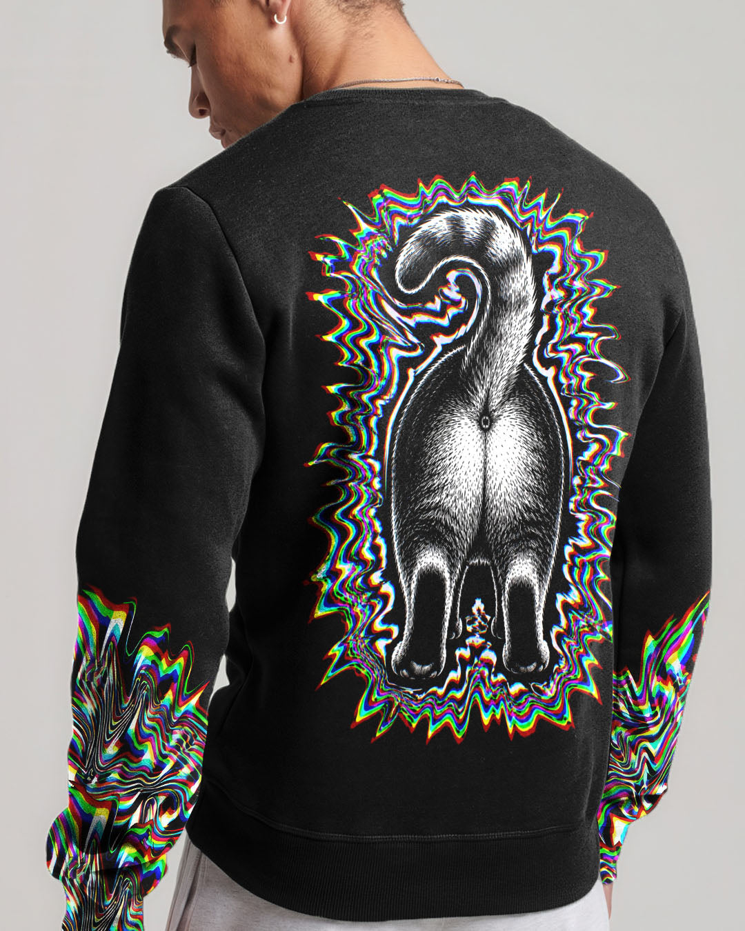 FUNNY CAT GLITCH AURA  ALL OVER PRINT - TLTW2705264