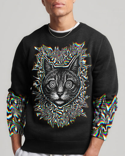 FUNNY CAT GLITCH AURA  ALL OVER PRINT - TLTW2705264