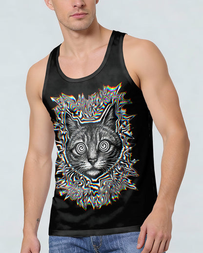 FUNNY CAT GLITCH AURA  ALL OVER PRINT - TLTW2705264