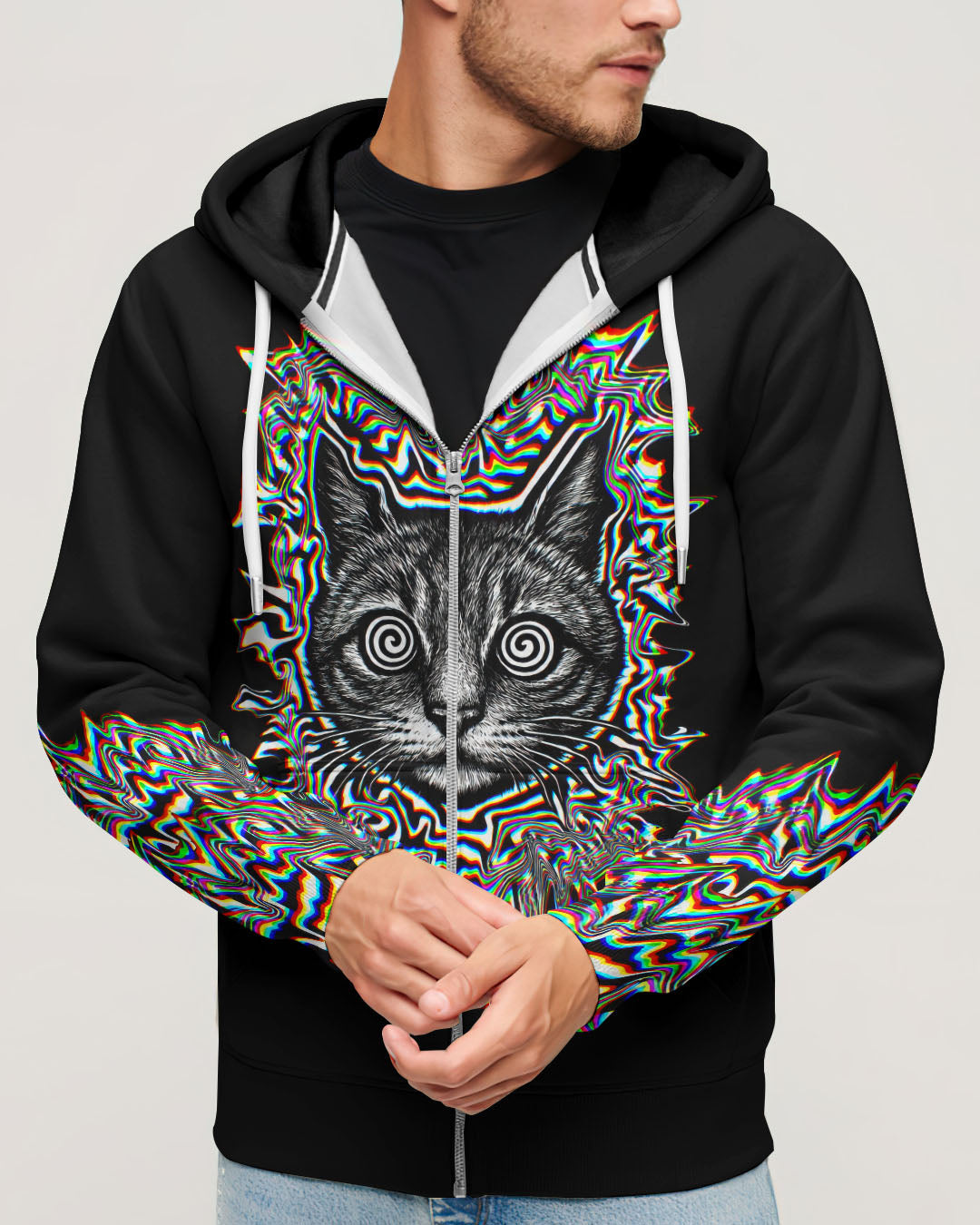 FUNNY CAT GLITCH AURA  ALL OVER PRINT - TLTW2705264