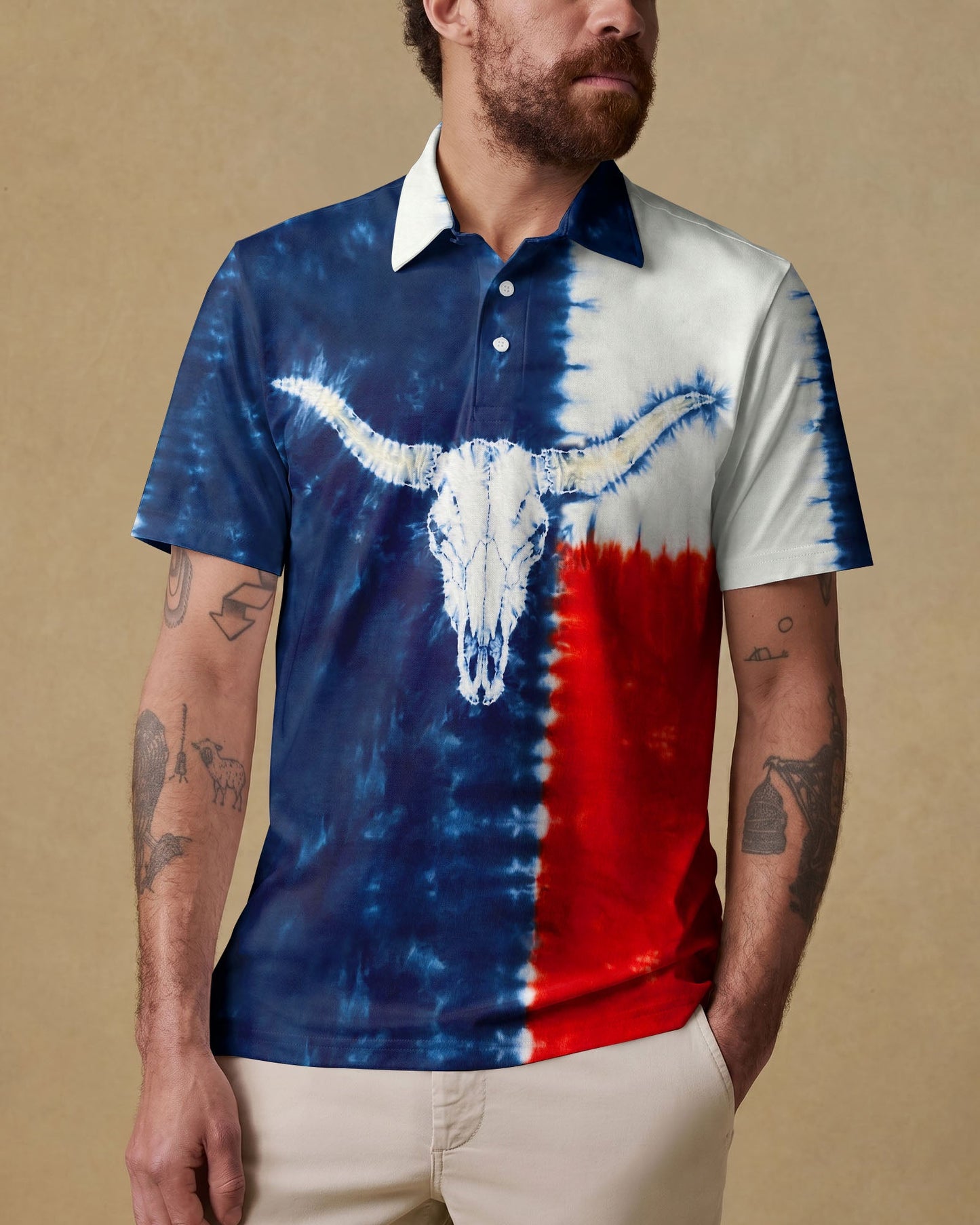LONGHORN TEXAS PATTERN ALL OVER PRINT - TLTW2706261